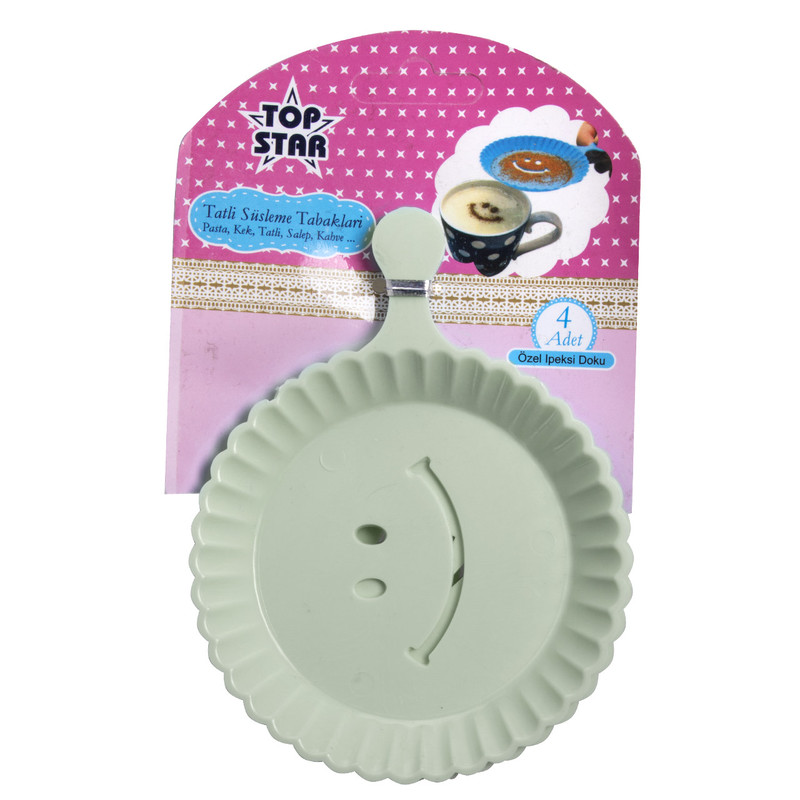 شابلون قهوه تاپ استار کد 1001 مجموعه 4 عددی