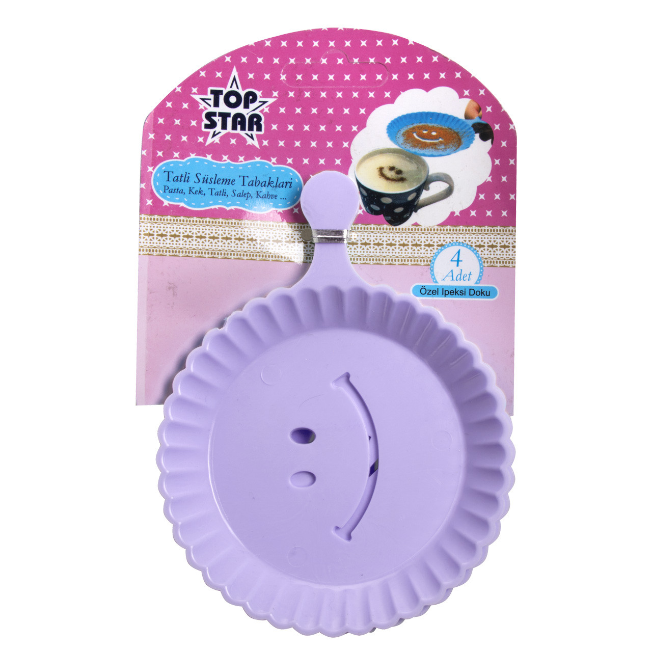 شابلون قهوه تاپ استار کد 1001 مجموعه 4 عددی