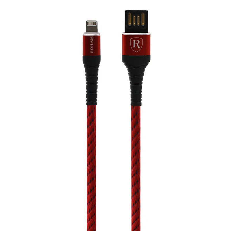 کابل تبدیل USB به لایتنینگ رهام مدل RO 22 طول 1 متر