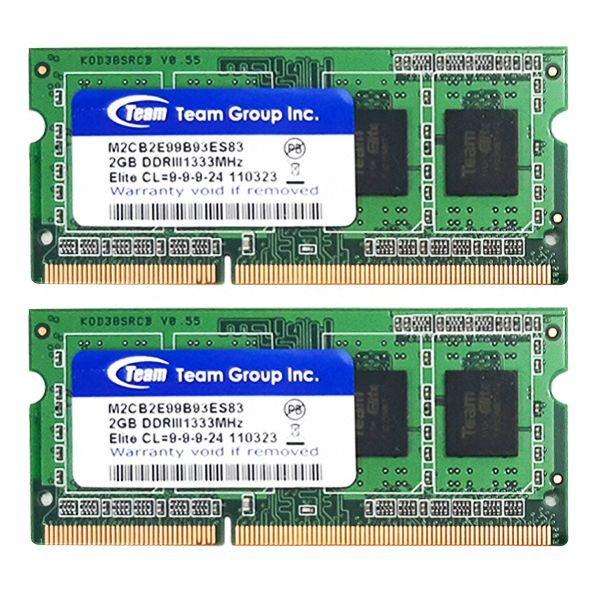 رم لپ تاپ DDR3 دو کاناله 1333مگاهرتز CL9 تیم گروپ مدل ELITE ظرفیت 4 گیگابایت