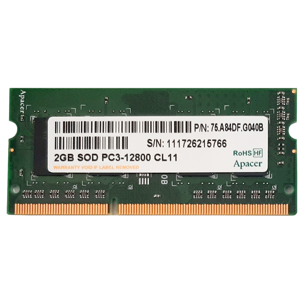 رم لپ تاپ DDR3 تک کاناله 1600 مگاهرتز CL11 اپیسر مدل 12800 ظرفیت 2 گیگابایت