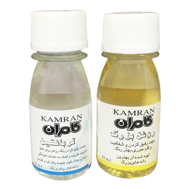 روغن تربانتین کامران مدل Turp حجم 65 میلی لیتر به همراه روغن بزرک