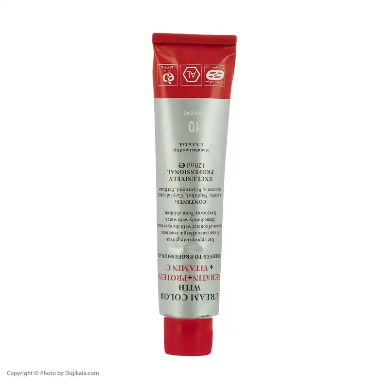 رنگ مو نیو پرستیژ کالر سری طبیعی شماره 10 حجم 120 میلی لیتر رنگ بلوند خیلی خیلی روشن