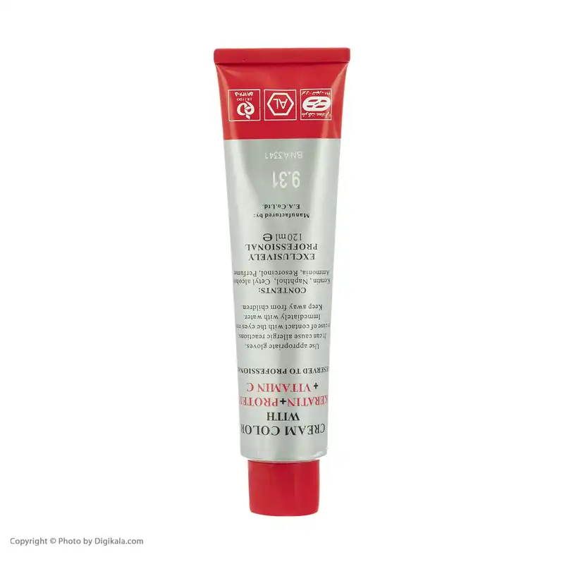 رنگ مو نیو پرستیژ کالر شماره 9.31 حجم 120 میلی لیتر رنگ بلوند بژ خیلی روشن