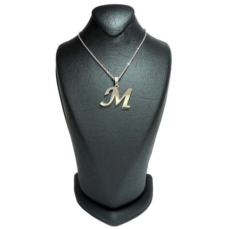 گردنبند زنانه طرح M کد u01 گردنبند زنانه طرح M کد u01