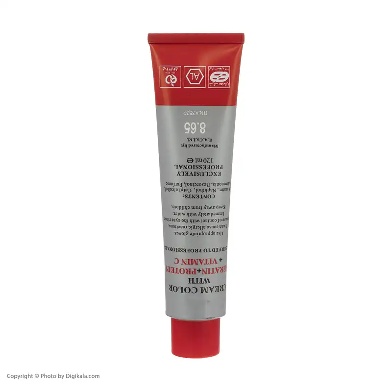 رنگ مو نیو پرستیژ کالر شماره 8.65 حجم 120 میلی لیتر رنگ بلوند فندقی روشن