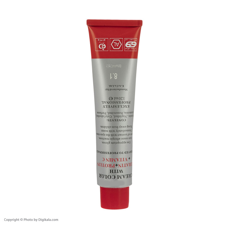 رنگ مو نیو پرستیژ کالر  شماره 8.1 حجم 120 میلی لیتر رنگ بلوند خاکستری روشن