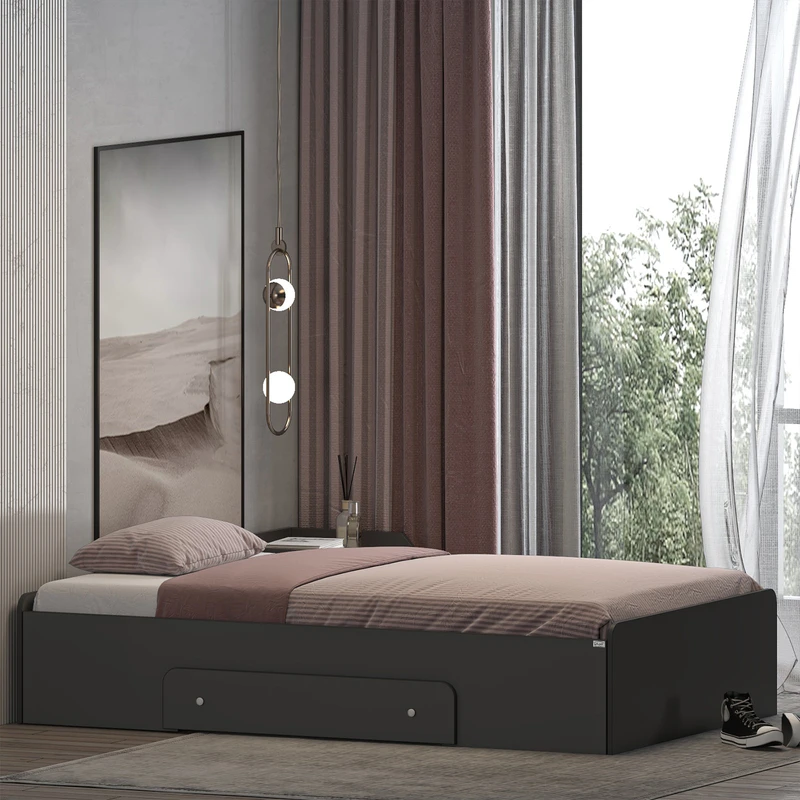 تخت خواب ملامینه یک نفره اعیان مدل FH968 سایز 120x200 سانتی متر