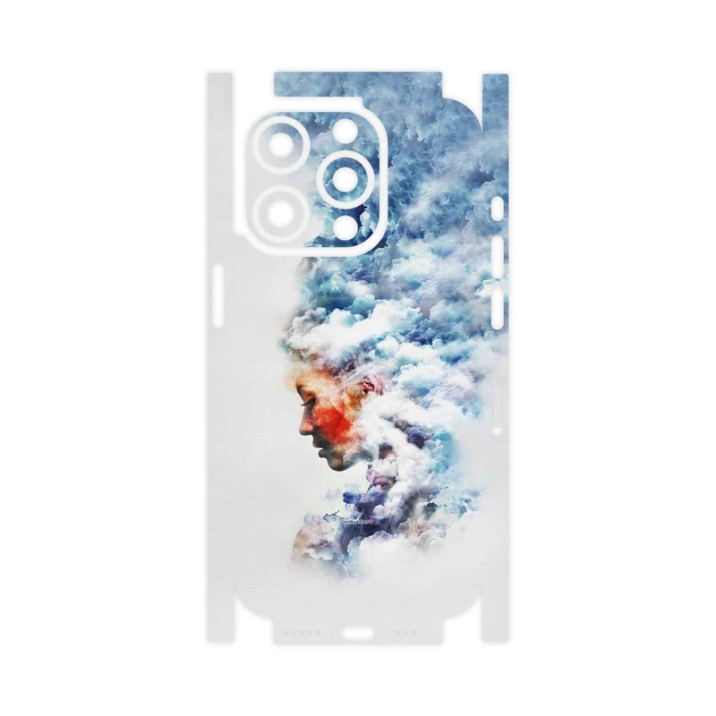 برچسب پوششی ماهوت مدل Women and the Cloud Digital Art-FullSkin مناسب برای گوشی موبایل اپل iPhone 15 Pro
