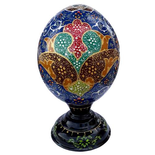 تخم شتر مرغ تزیینی مدل بهار کد 22