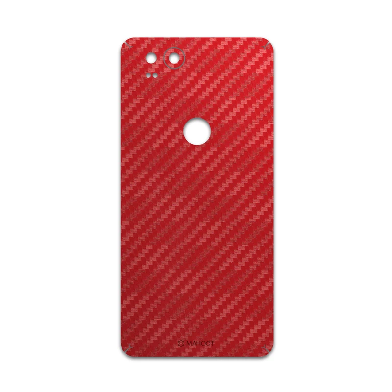برچسب پوششی ماهوت مدل Red-Fiber مناسب برای گوشی موبایل گوگل Pixel 2