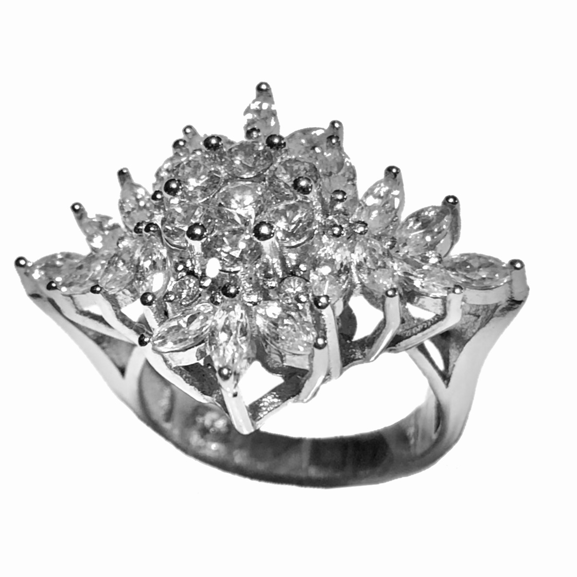 انگشتر نقره زنانه کد TBT103