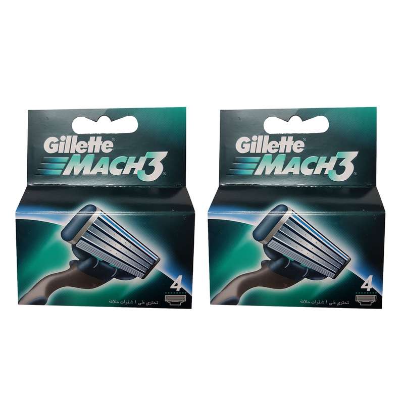 تیغ یدک ژیلت مدل Mach 3 مجموعه 2 عددی تیغ یدک ژیلت مدل Mach 3 مجموعه 2 عددی