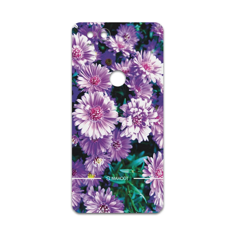 برچسب پوششی ماهوت مدل Purple-Flower مناسب برای گوشی موبایل گوگل Pixel 2