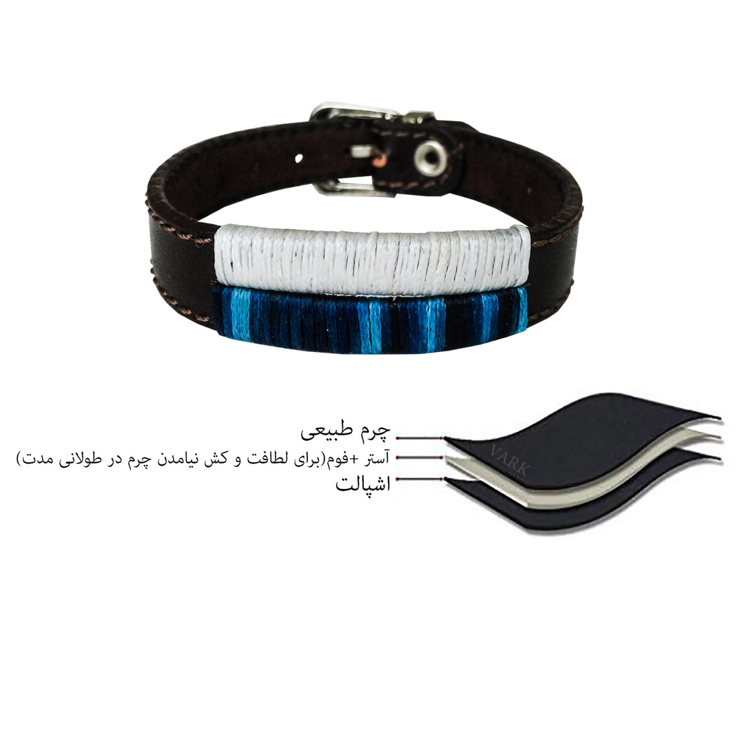 دستبند چرم وارک مدل آرت کد rb137 دستبند چرم وارک مدل آرت کد rb137