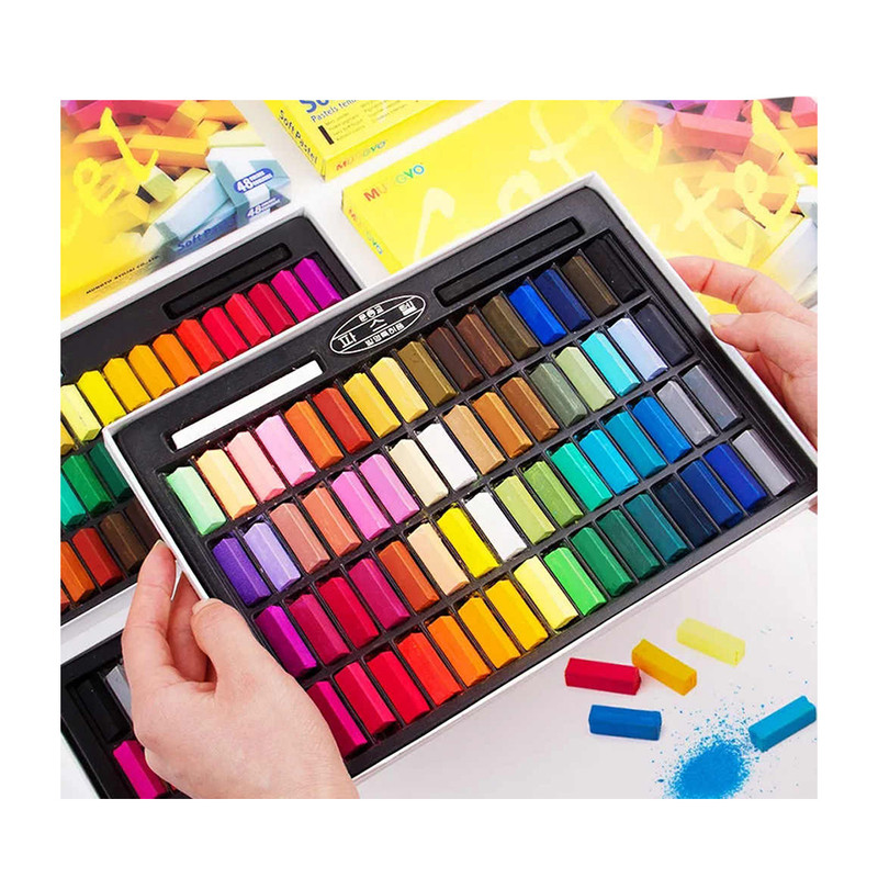 پاستل گچی 64 رنگ مونگیو مدل MPS64