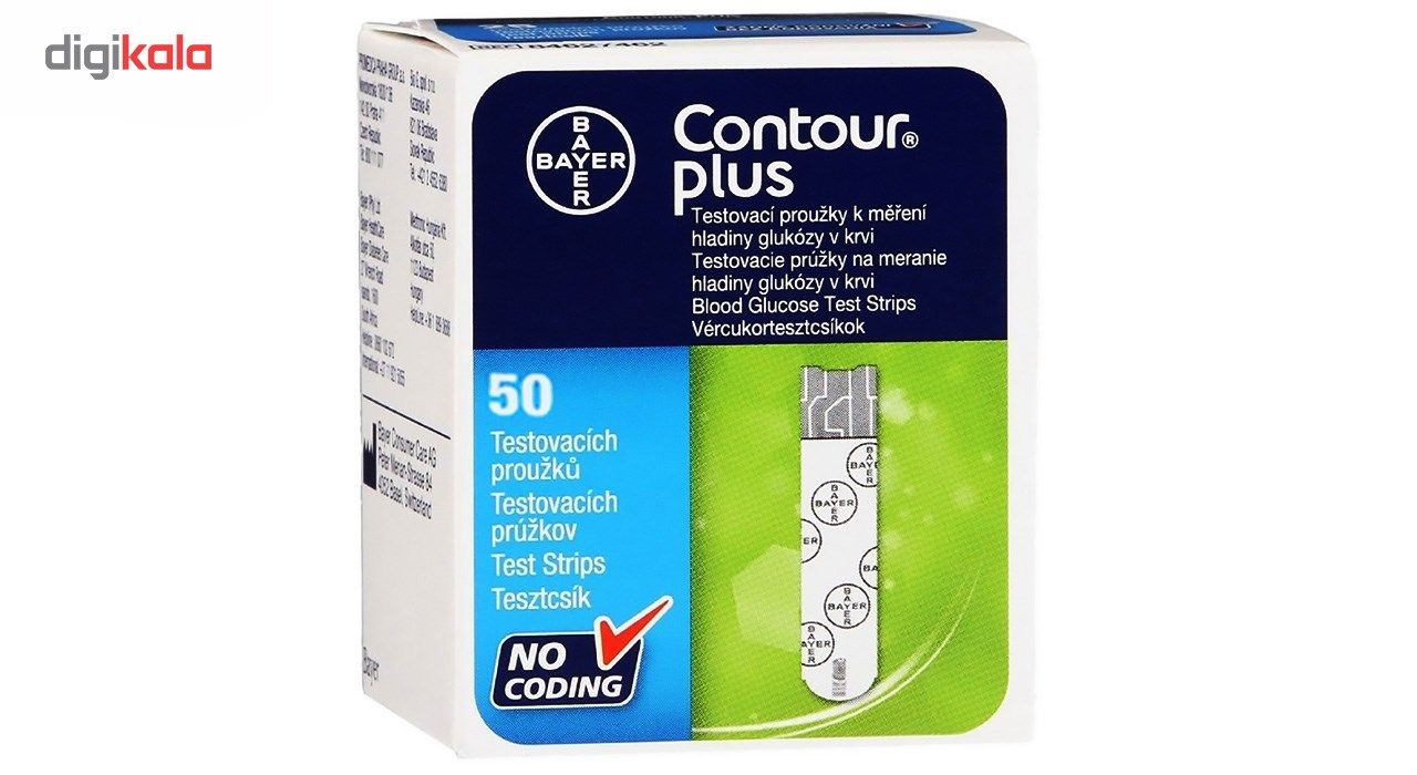 نوار تست قندخون کنتور پلاس مدل NGH بسته 50 عددی -  - 2