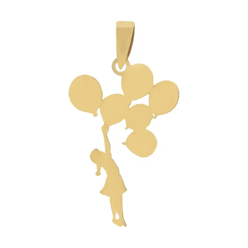 آویز گردنبند طلا 18 عیار زنانه باراد زر مدل Ah95