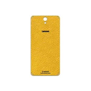MAHOOT Mustard-Leather Cover Sticker for Lenovo Vibe S1