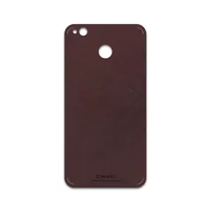 MAHOOT Matte-Dark-Brown-Leather Cover Sticker for Xiaomi Redmi 4X