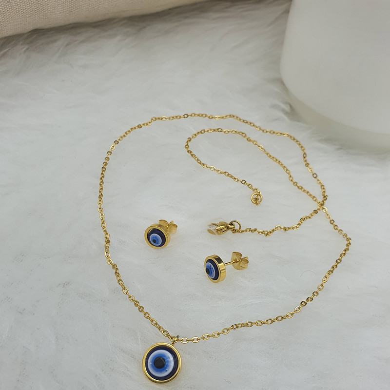 نیم ست زنانه طرح چشم نظر کد NS1196 نیم ست زنانه طرح چشم نظر کد NS1196