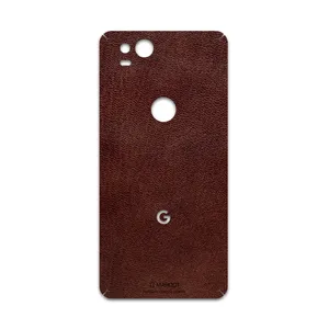 MAHOOT Natural-Leather Cover Sticker for google Pixel 2