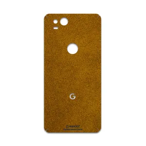 MAHOOT Brown-Chamois-Leather Cover Sticker for google Pixel 2