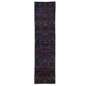 فرش دستباف کناره طول سه و نیم متری حیدریان کد 60110