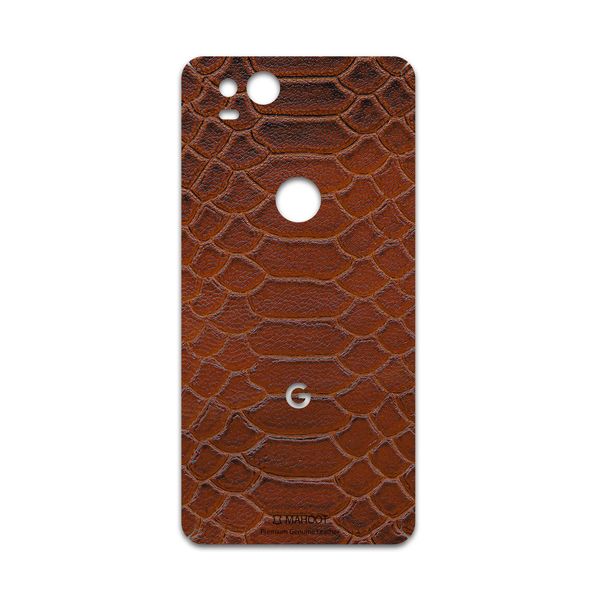 برچسب پوششی ماهوت مدل Brown-Snake-Leather مناسب برای گوشی موبایل گوگل Pixel 2 برچسب پوششی ماهوت مدل Brown-Snake-Leather مناسب برای گوشی موبایل گوگل Pixel 2