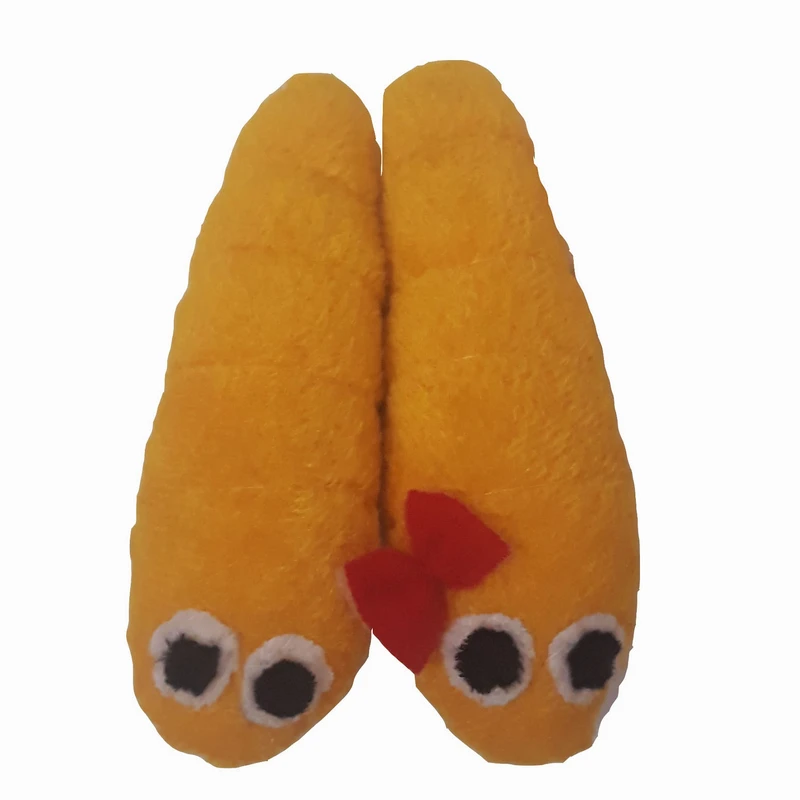 عروسک طرح کرم بسته 2 عددی