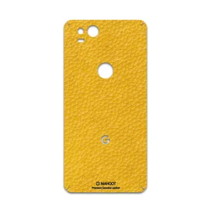 MAHOOT Mustard-Leather Cover Sticker for google Pixel 2
