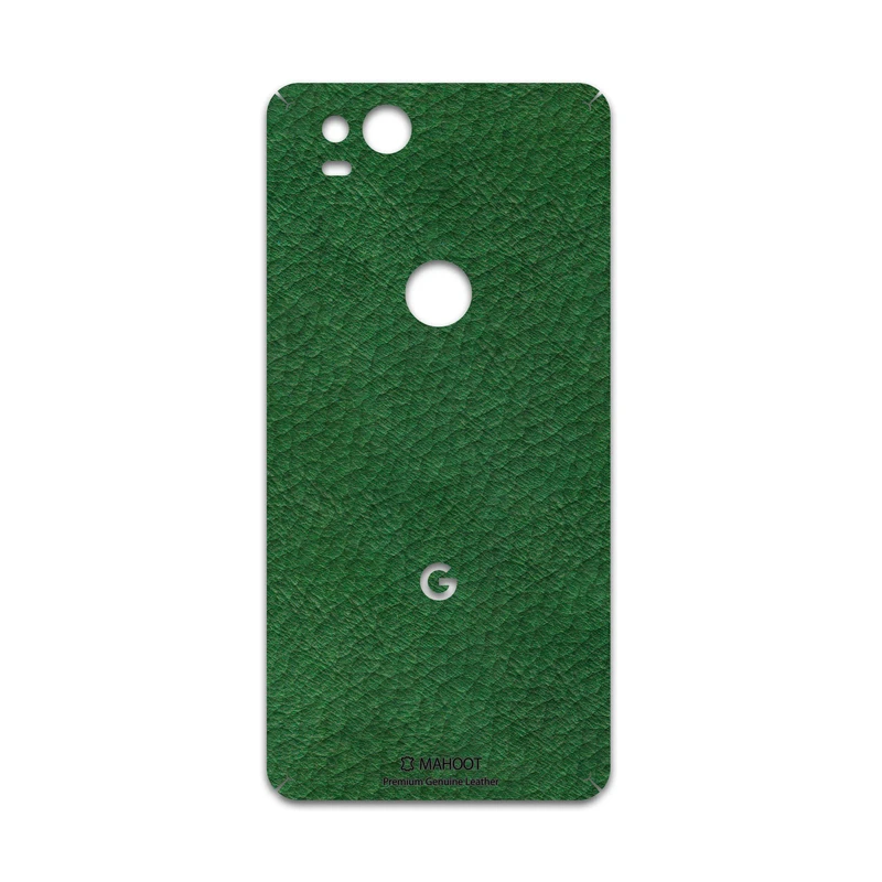 برچسب پوششی ماهوت مدل Green-Leather مناسب برای گوشی موبایل گوگل Pixel 2