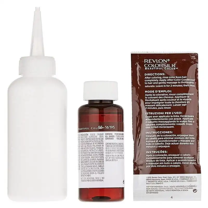 کیت رنگ مو رولون شماره 30 حجم 59 میلی لیتر رنگ قهوه‌ای تیره