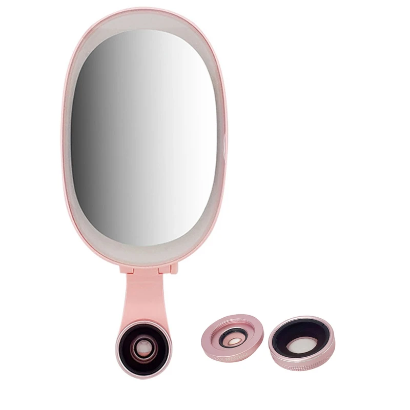 رینگ لایت مدل M-928 به همراه 2 عدد لنز کلیپسی موبایل