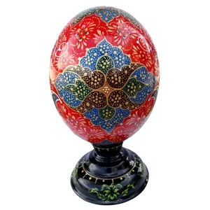 تخم شتر مرغ تزیینی مدل بهار کد 33
