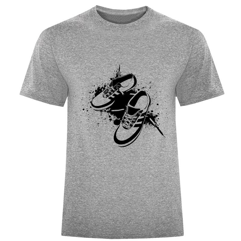 تیشرت آستین کوتاه مردانه طرح کتونی کد F318