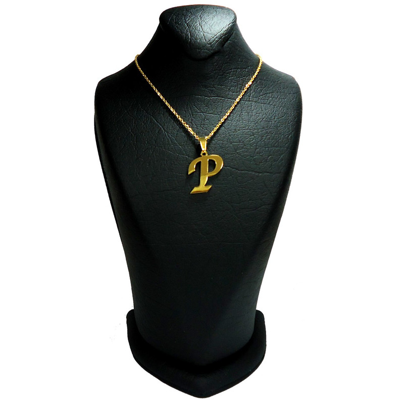 گردنبند زنانه طرح P کد u57