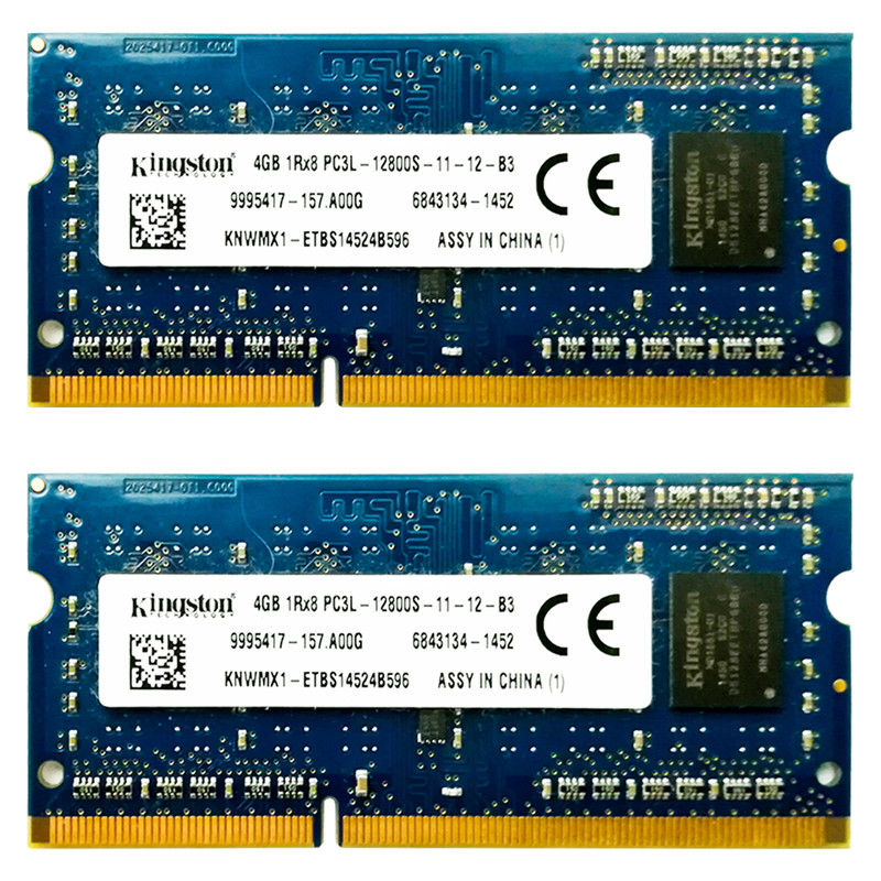تصویر رم لپ تاپ DDR3 دو کاناله 1066 مگاهرتز CL11 کینگستون مدل 12800S ظرفیت 8 گیگابایت
