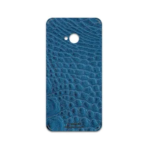 MAHOOT Blue-Crocodile-Leather Cover Sticker for HTC One