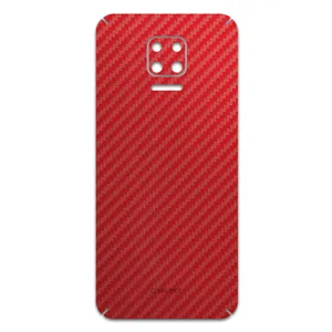 MAHOOT Red-Fiber Cover Sticker for Xiaomi Redmi Note 9S