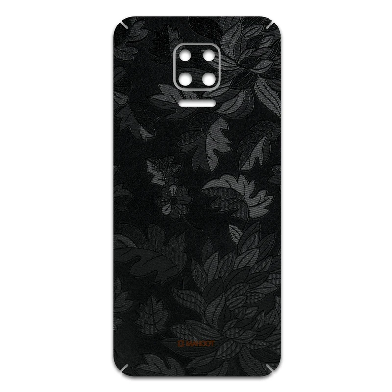 برچسب پوششی ماهوت مدل Black-Wildflower مناسب برای گوشی موبایل شیائومی Redmi Note 9S