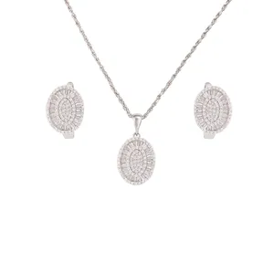 نیم ست نقره زنانه کد M1139