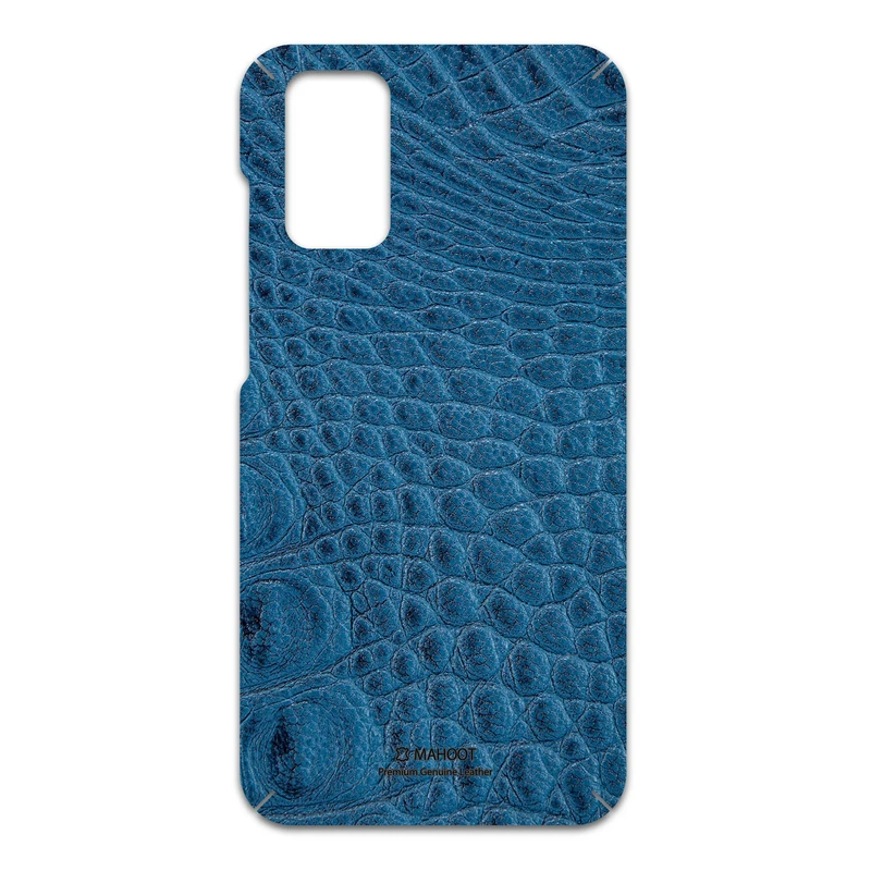 برچسب پوششی ماهوت مدل Blue-Crocodile-Leather مناسب برای گوشی موبایل سامسونگ Galaxy S20 Plus