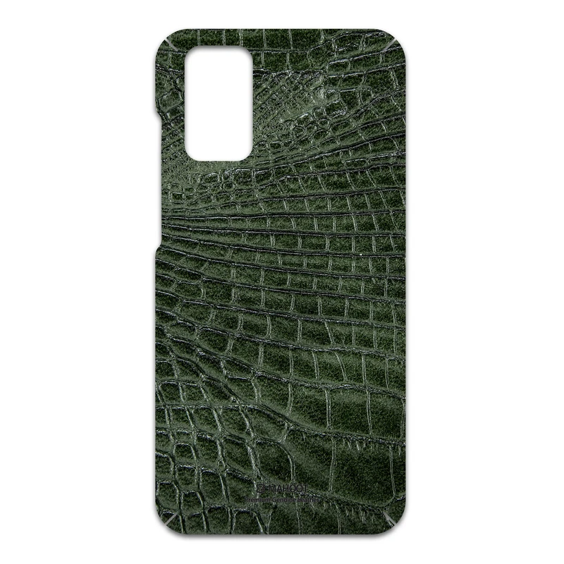 برچسب پوششی ماهوت مدل Green-Crocodile-Leather مناسب برای گوشی موبایل سامسونگ Galaxy S20 Plus