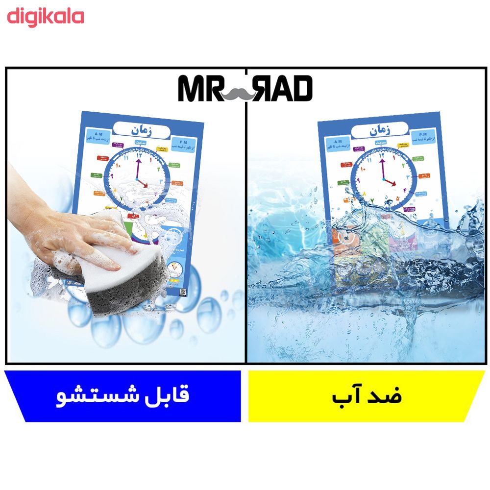 پوستر آموزشی مستر راد طرح آموزش خواندن ساعت مدل time 83423-10 main 1 1