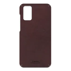 MAHOOT Matte-Dark-Brown-Leather Cover Sticker for Samsung Galaxy S20 Plus