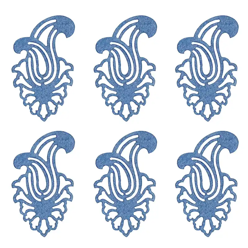 الگو نمد طرح بته جقه مدل ON2001B بسته 6 عددی