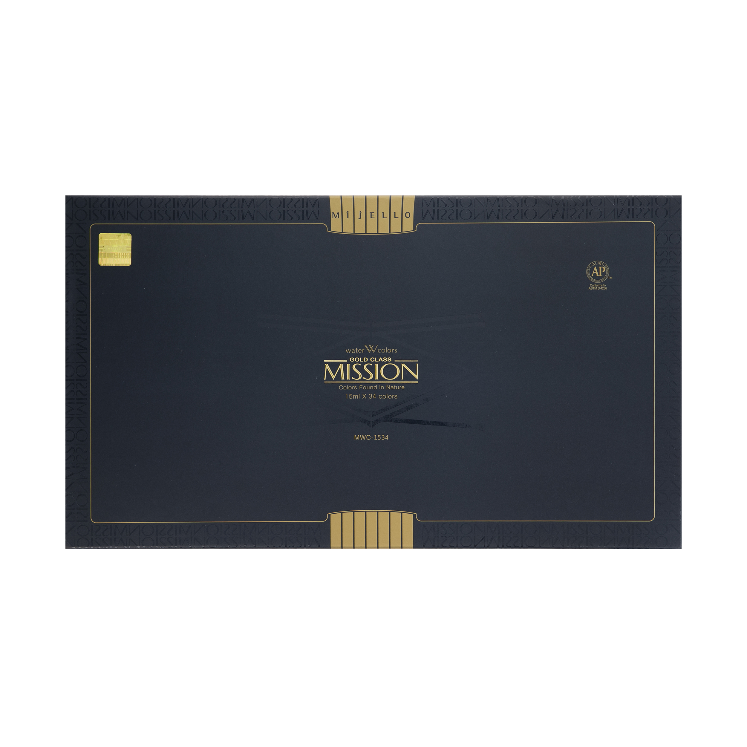 آبرنگ 34 رنگ میشن مدل GOLD CLASS کد MWC-1534