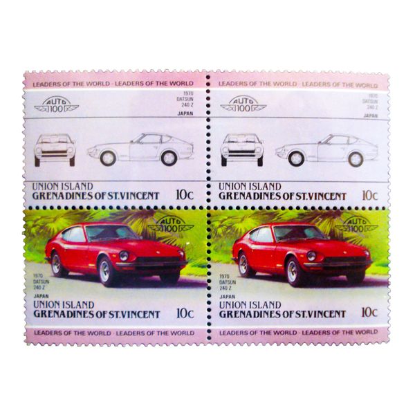 تمبر یادگاری طرح اتوموبیل مدل DATSUN کد TAM-13 مجموعه 4 عددی