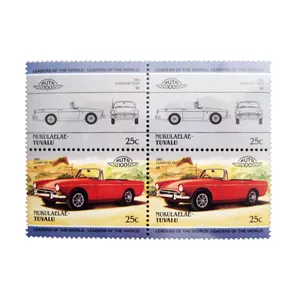 تمبر یادگاری طرح اتومبیل مدل SUNBEAM TIGER کد TAM-18 مجموعه 4 عددی